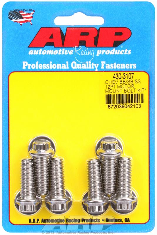 ARP ARP Chevy 12pt motor mount bolt kit energy suspension mounts (430-3107) SR