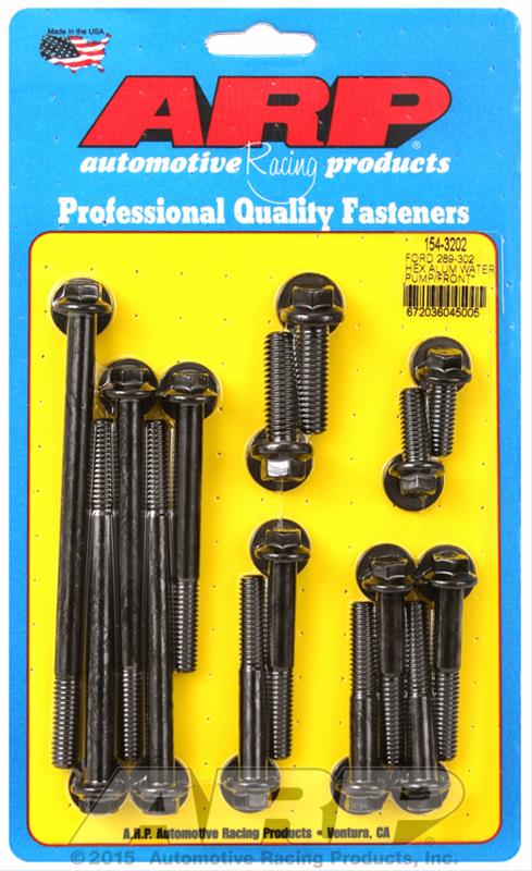 ARP ARP Ford 289-302 hex aluminum water pump and front cover bol (154-3202) SR