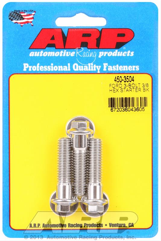 ARP ARP Ford SS 3-bolt hex starter bolt kit (450-3504) SR