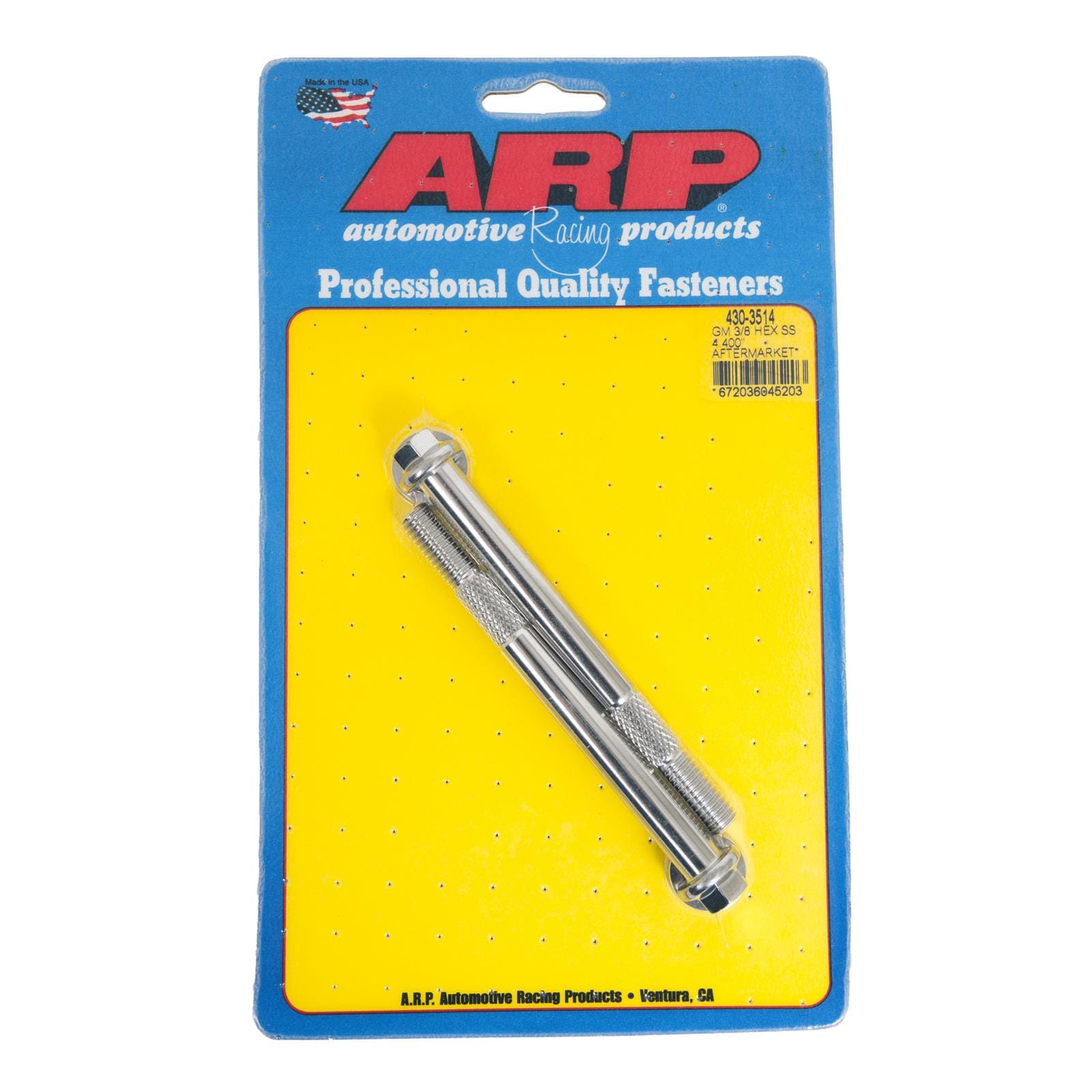 ARP ARP GM 3/8 X 4.400" hex SS starter bolt kit (430-3514) SR