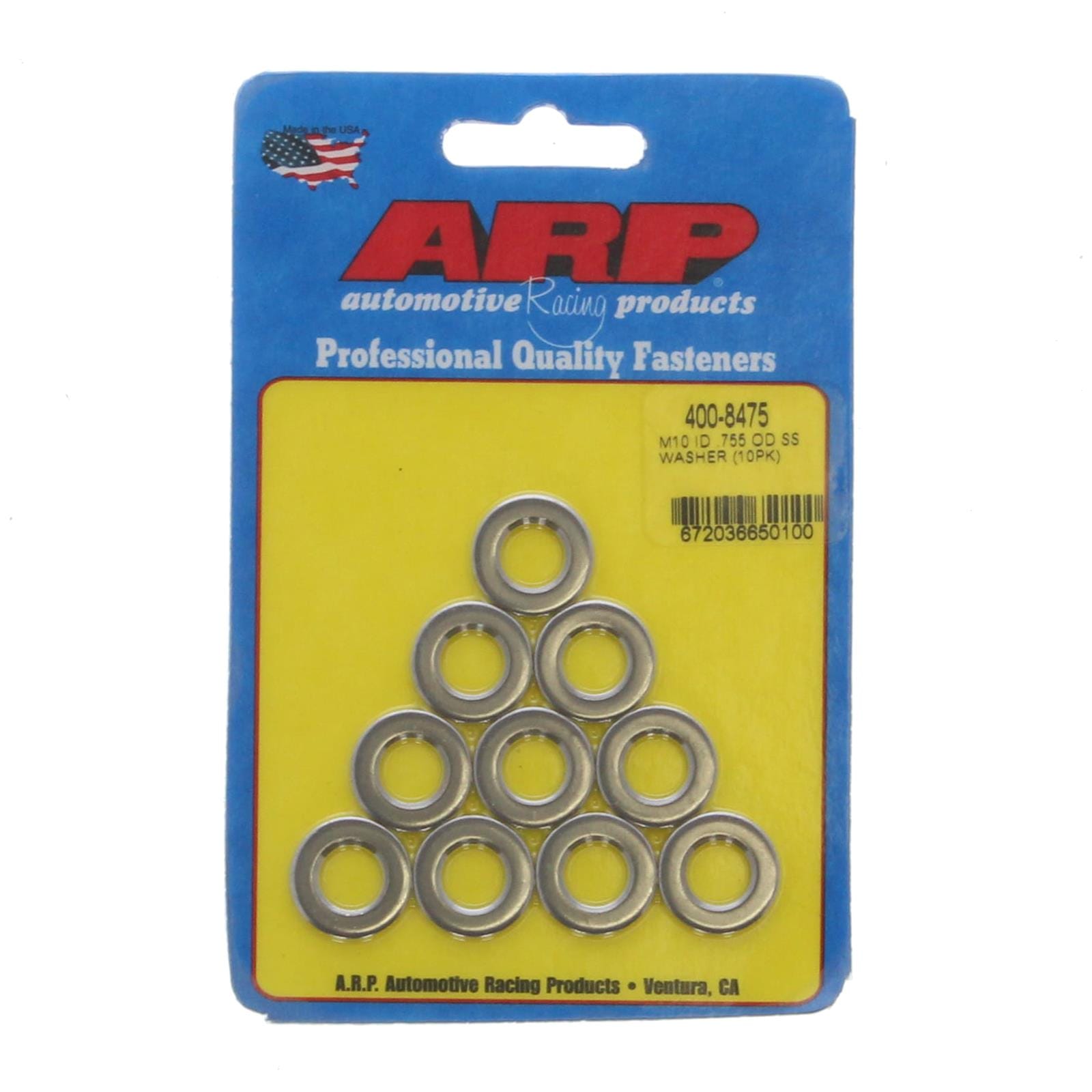 ARP ARP M10 ID .755 OD SS washer (400-8475) SR