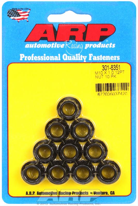 ARP ARP M10 X 1.0 12pt Nut Kit 10 Pack (301-8351) SR