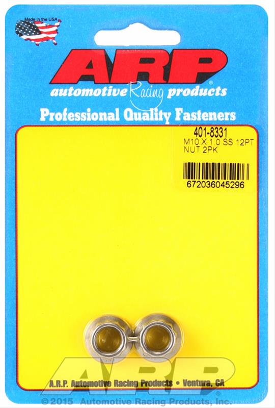 ARP ARP M10 X 1.0 SS 12pt nut kit (401-8331) SR