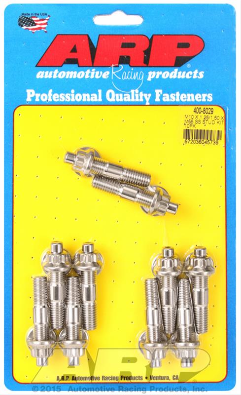 ARP ARP M10 X 1.25/1.50 X 55mm broached stud kit 10pcs (400-8029) SR