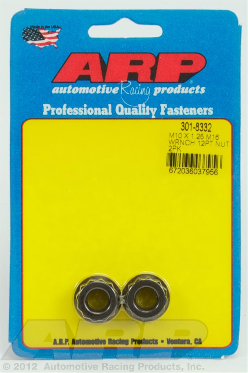 ARP ARP M10 X 1.25 M16 socket 12pt Nut Kit 2 Pack (301-8332) SR