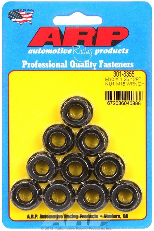 ARP ARP M10 X 1.25 M16 socket 12pt nut kit (301-8355) SR