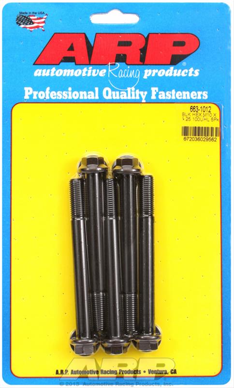 ARP ARP M10 x 1.25 x 100 hex black oxide bolts (663-1012) SR