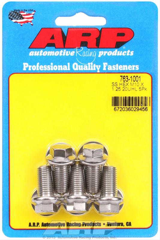 ARP ARP M10 x 1.25 x 20 hex SS bolts (763-1001) SR