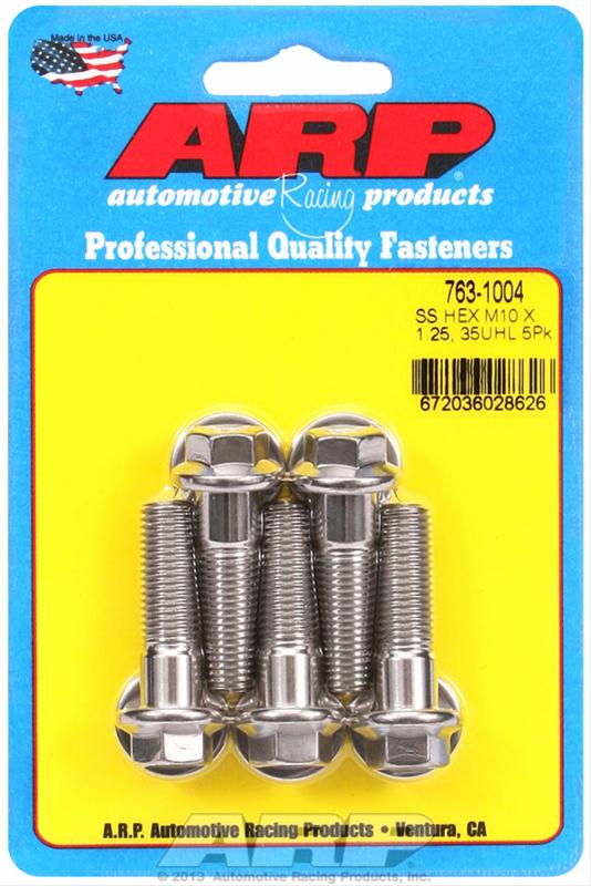 ARP ARP M10 x 1.25 x 35 hex SS bolts (763-1004) SR