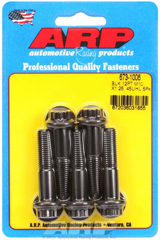 ARP ARP M10 x 1.25 x 45 12pt black oxide bolts (673-1006) SR