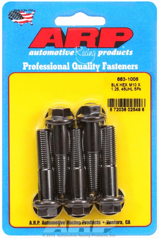 ARP ARP M10 x 1.25 x 45 hex black oxide bolts (663-1006) SR