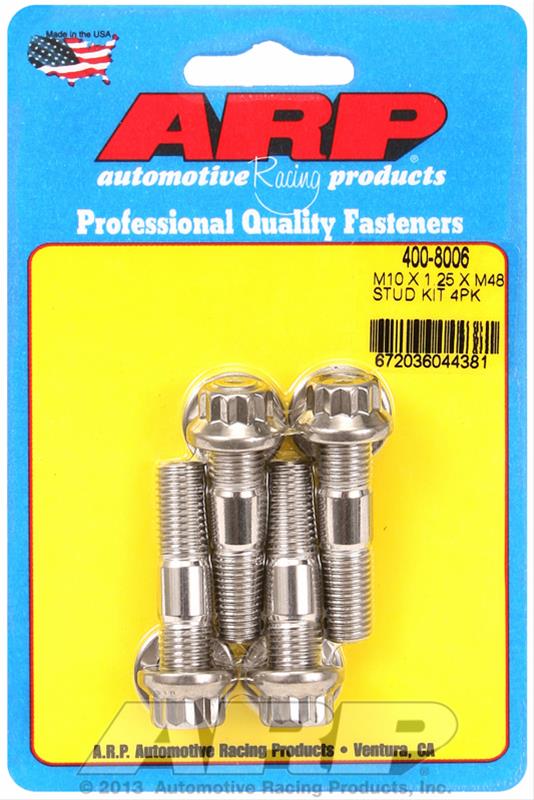 ARP ARP M10 X 1.25 X 48mm broached stud kit 4pcs (400-8006) SR
