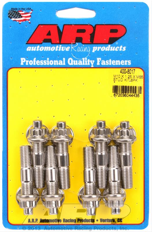 ARP ARP M10 X 1.25 X 55mm broached stud kit 8pcs (400-8017) SR