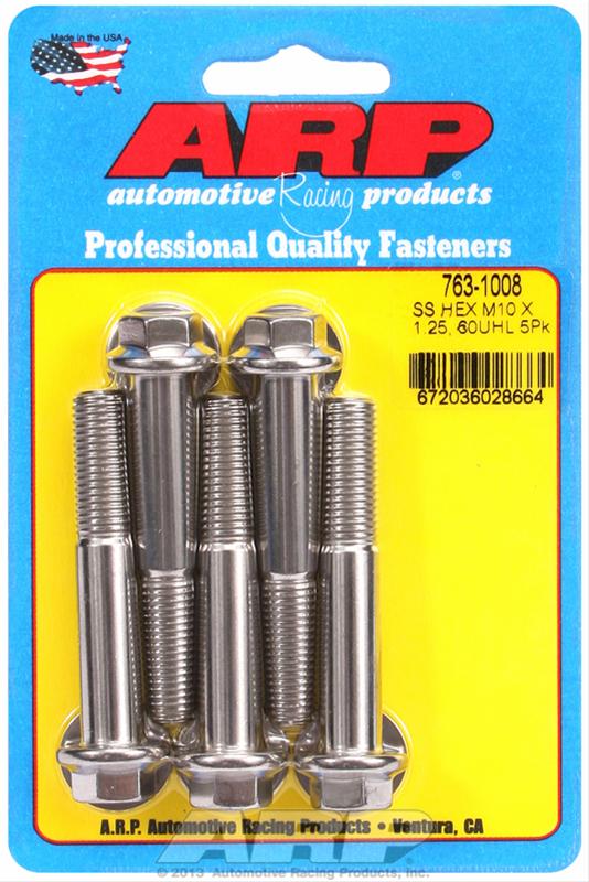 ARP ARP M10 x 1.25 x 60 hex SS bolts (763-1008) SR