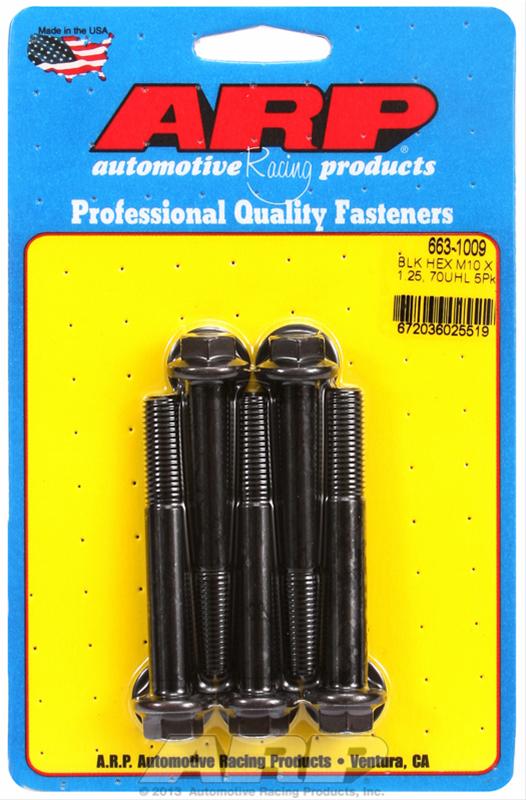 ARP ARP M10 x 1.25 x 70 hex black oxide bolts (663-1009) SR