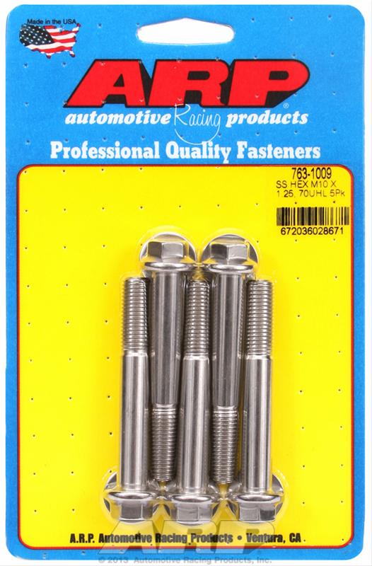 ARP ARP M10 x 1.25 x 70 hex SS bolts (763-1009) SR