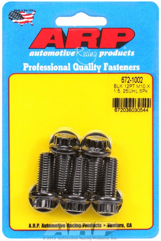ARP ARP M10 x 1.50 x 25 12pt black oxide bolts (672-1002) SR