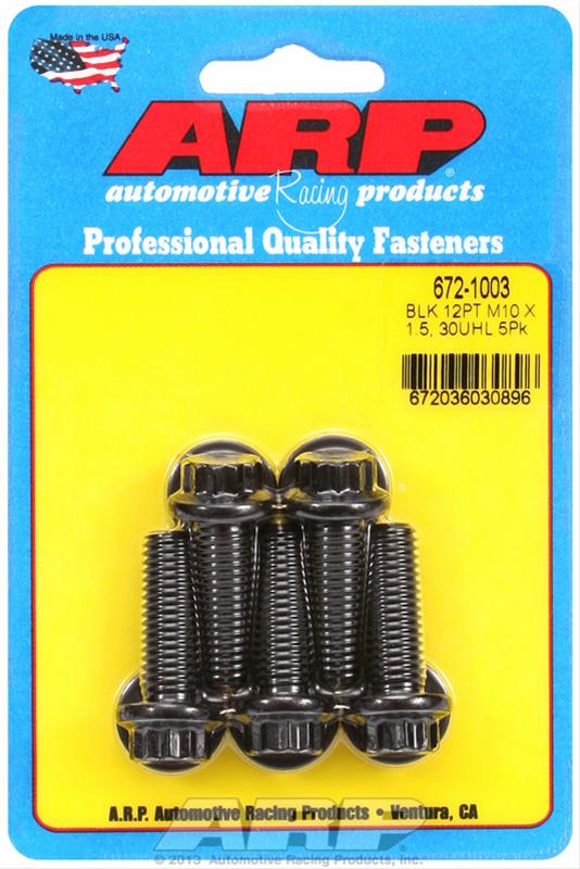 ARP ARP M10 x 1.50 x 30 12pt black oxide bolts (672-1003) SR