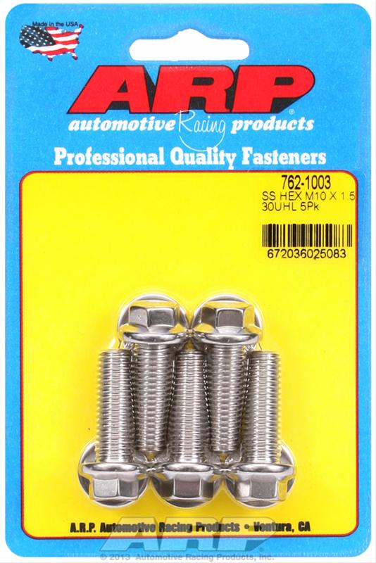 ARP ARP M10 x 1.50 x 30 hex SS bolts (762-1003) SR