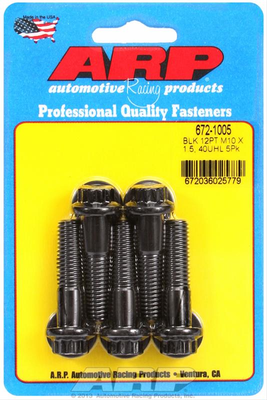 ARP ARP M10 x 1.50 x 40 12pt black oxide bolts (672-1005) SR