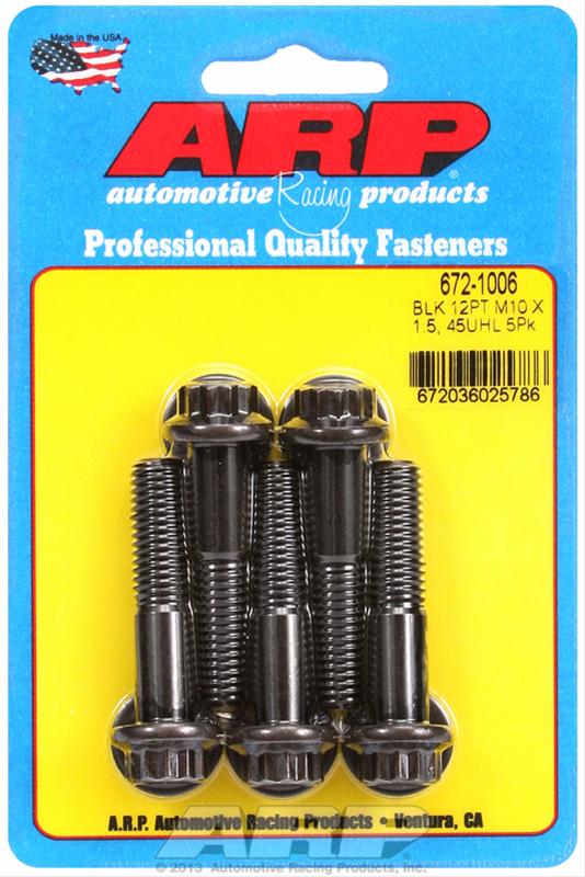 ARP ARP M10 x 1.50 x 45 12pt black oxide bolts (672-1006) SR