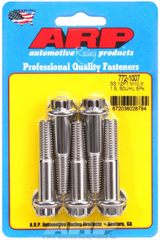 ARP ARP M10 x 1.50 x 50 12pt SS bolts (772-1007) SR