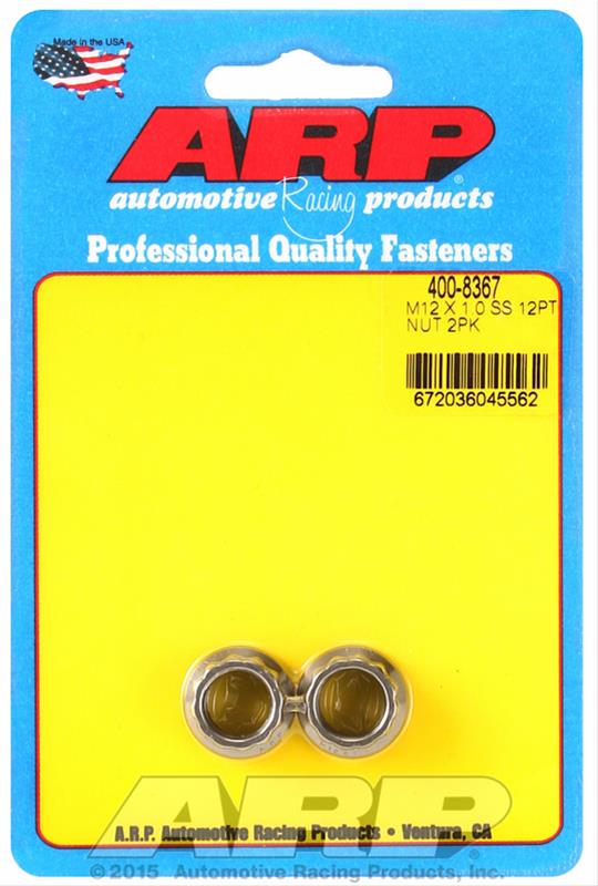 ARP ARP M12 X 1.00 (M14 wr) SS 12pt nut kit (400-8367) SR