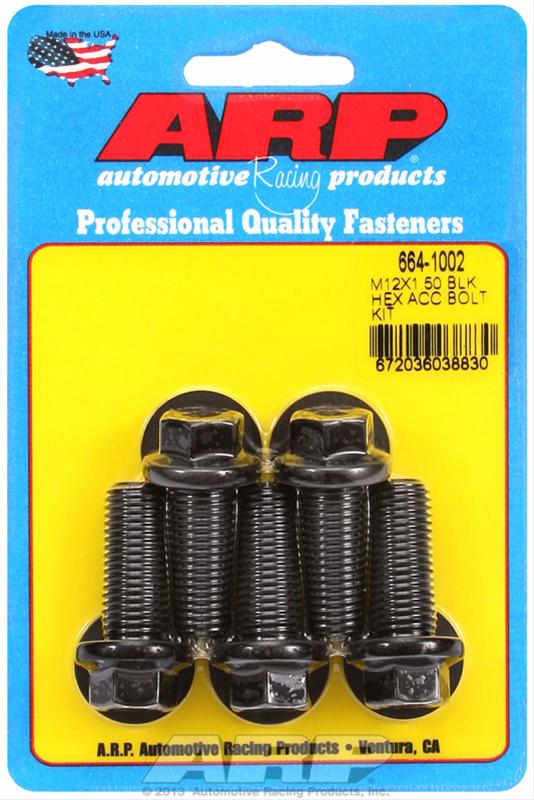 ARP ARP M12 x 1.50 x 30 hex black oxide bolts (664-1002) SR