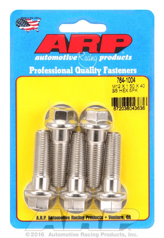 ARP ARP M12 x 1.50 x 40 hex SS bolts (764-1004) SR