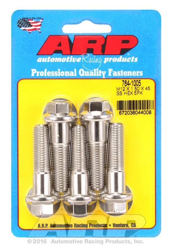 ARP ARP M12 x 1.50 x 45 hex SS bolts (764-1005) SR