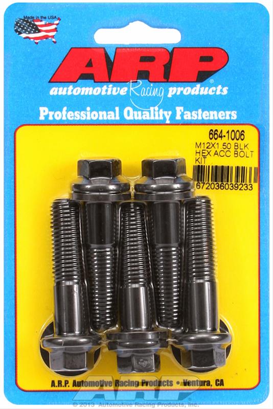 ARP ARP M12 x 1.50 x 50 hex black oxide bolts (664-1006) SR