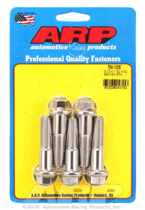 ARP ARP M12 x 1.50 x 50 hex SS bolts (764-1006) SR
