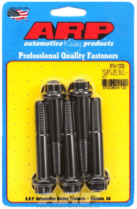 ARP ARP M12 x 1.50 x 70 12pt black oxide bolts (674-1008) SR