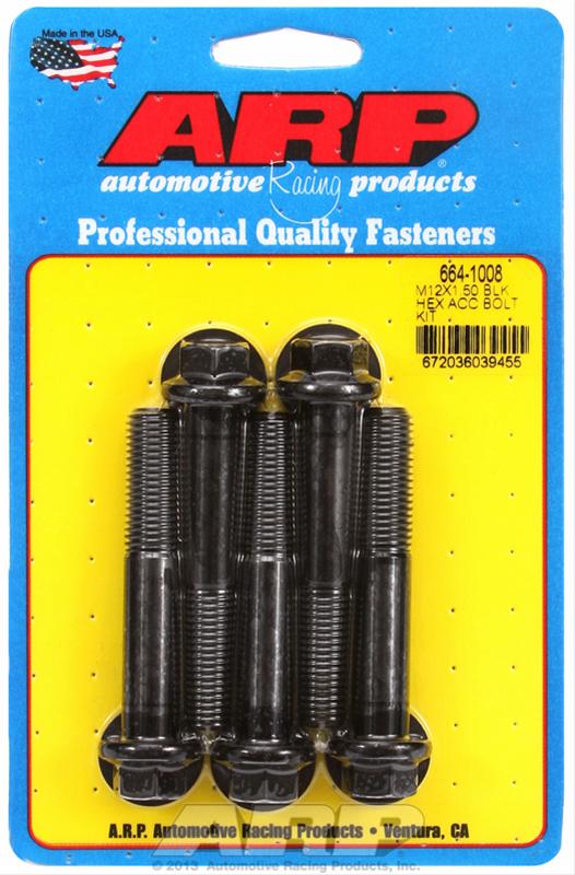 ARP ARP M12 x 1.50 x 70 hex black oxide bolts (664-1008) SR