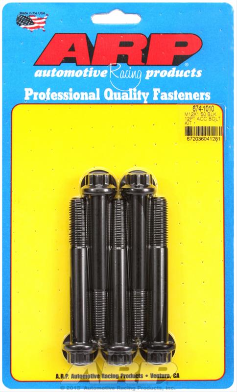 ARP ARP M12 x 1.50 x 90 12pt black oxide bolts (674-1010) SR