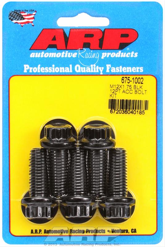ARP ARP M12 X 1.75 X 30 12pt black oxide bolts (675-1002) SR