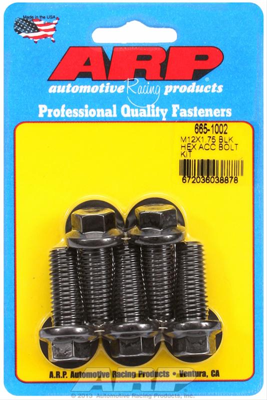 ARP ARP M12 x 1.75 x 30 hex black oxide bolts (665-1002) SR