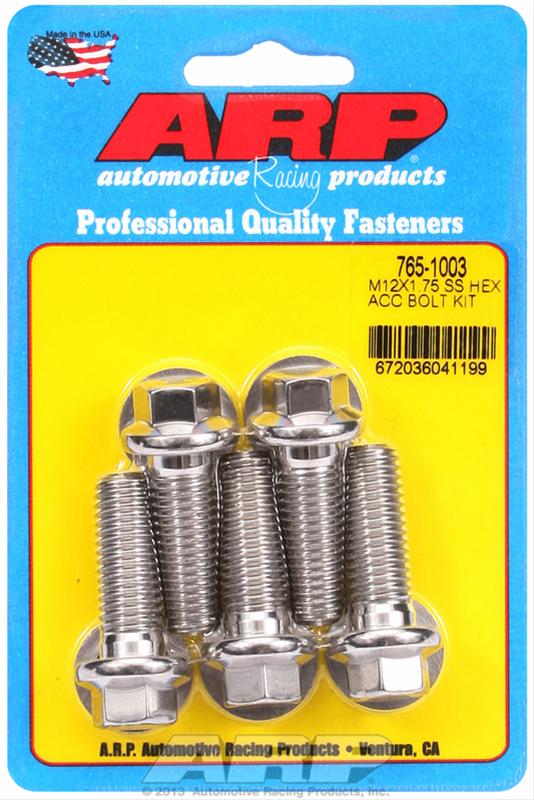 ARP ARP M12 x 1.75 x 35 hex SS bolts (765-1003) SR