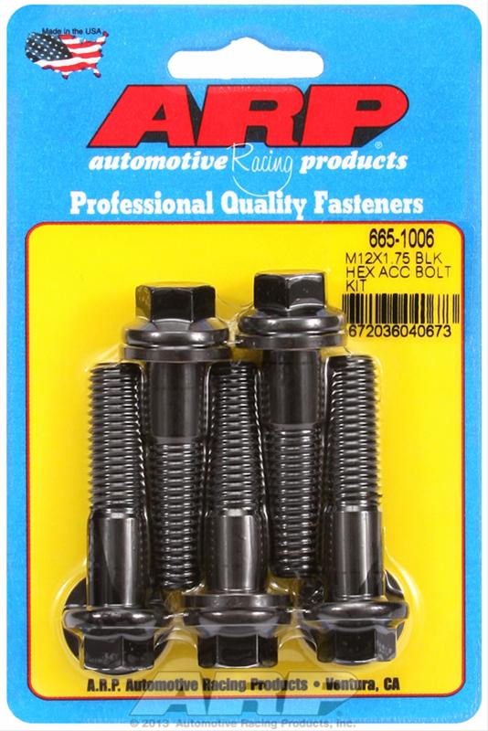 ARP ARP M12 x 1.75 x 50 hex black oxide bolts (665-1006) SR