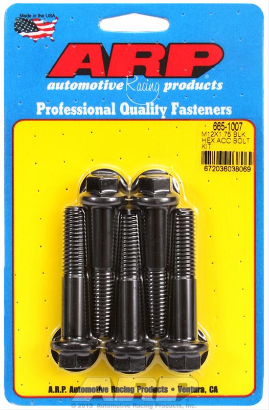 ARP ARP M12 x 1.75 x 60 hex black oxide bolts (665-1007) SR
