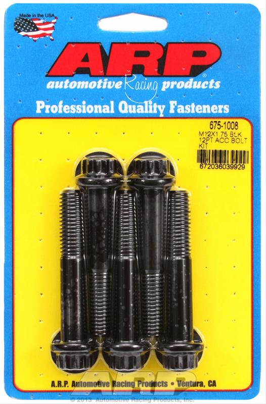 ARP ARP M12 X 1.75 X 70 12pt black oxide bolts (675-1008) SR