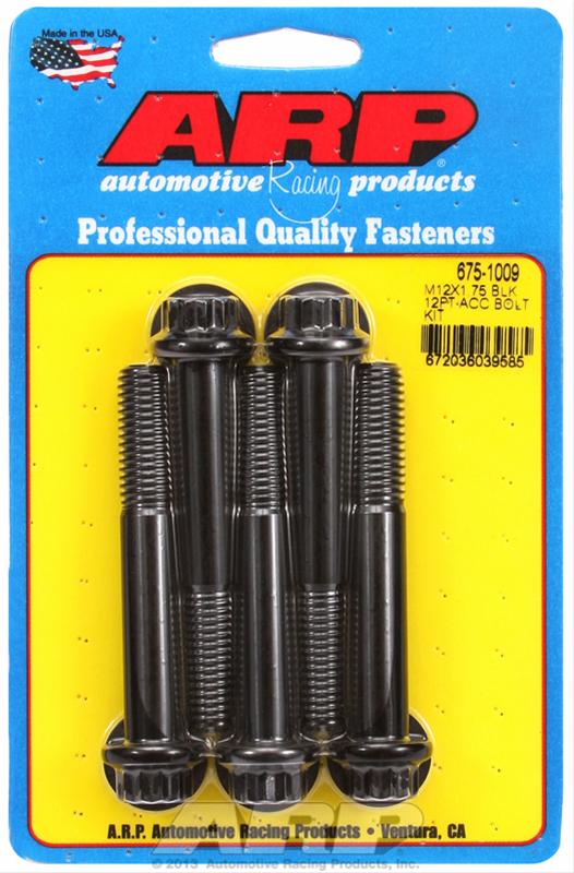 ARP ARP M12 X 1.75 X 80 12pt black oxide bolts (675-1009) SR