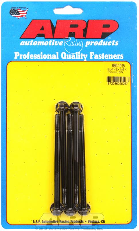 ARP ARP M6 x 1.00 x 100 hex black oxide bolts (660-1015) SR