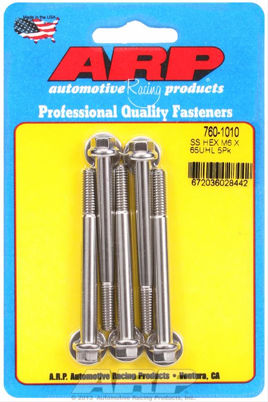 ARP ARP M6 x 1.00 x 65 hex SS bolts (760-1010) SR