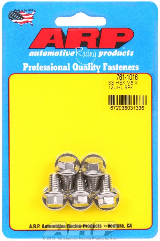 ARP ARP M8 x 1.25 x 12 hex SS bolts (761-1016) SR
