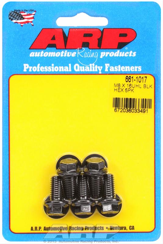 ARP ARP M8 x 1.25 x 16 hex black oxide bolts (661-1017) SR