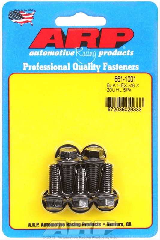 ARP ARP M8 x 1.25 x 20 hex black oxide bolts (661-1001) SR