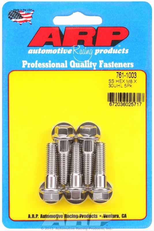 ARP ARP M8 x 1.25 x 30 hex SS bolts (761-1003) SR