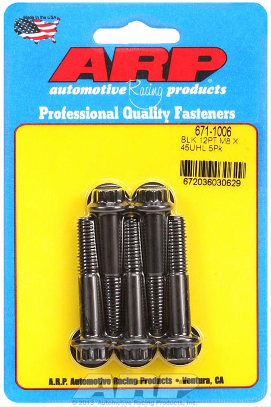 ARP ARP M8 x 1.25 x 45 12pt black oxide bolts (671-1006) SR