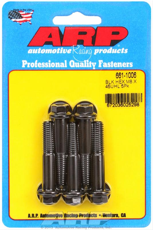 ARP ARP M8 x 1.25 x 45 hex black oxide bolts (661-1006) SR